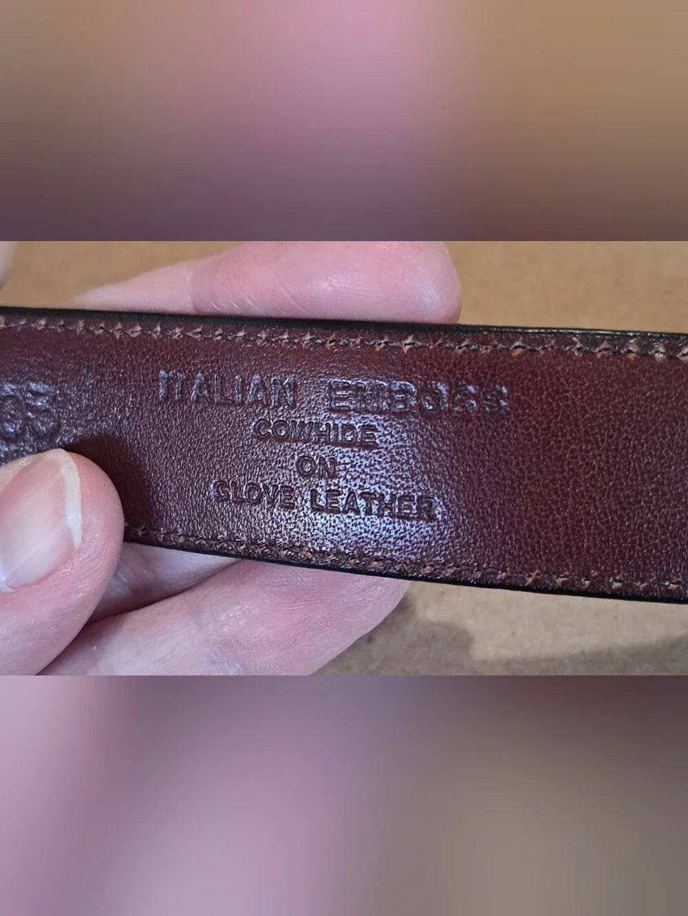 Brighton Belt Black Croc Italian Embossed Calfskin Leather Gold Buckle 32